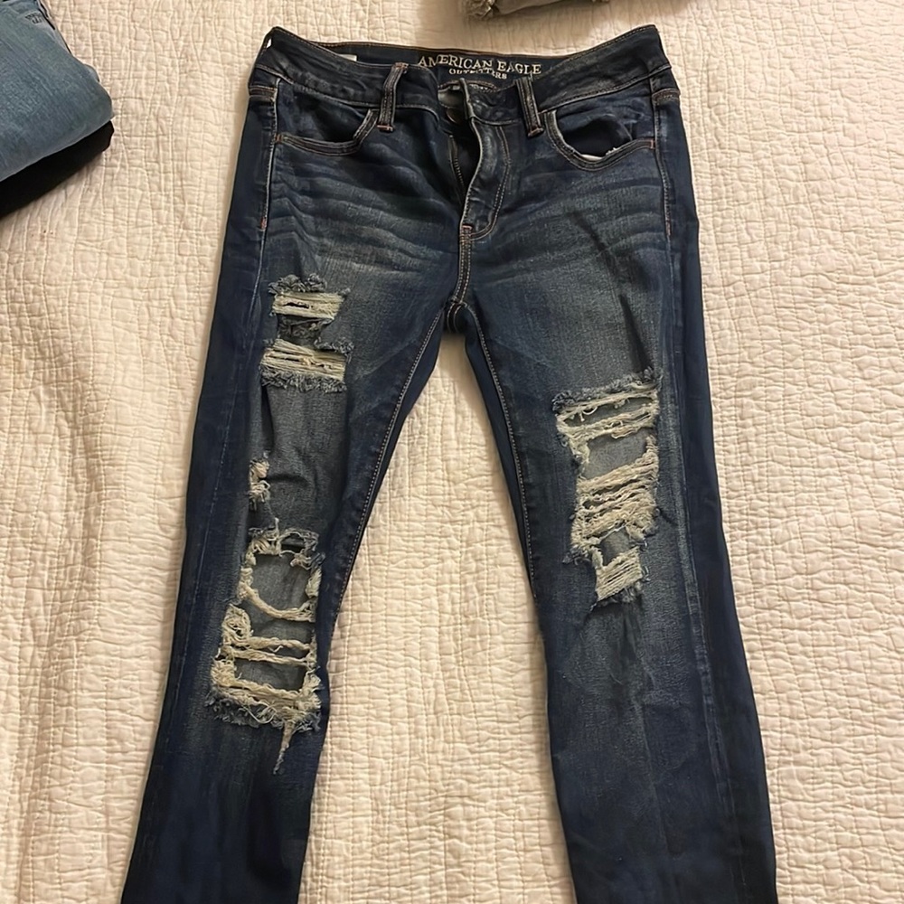 American Eagle Skinny jeans Dark Blue Size 4